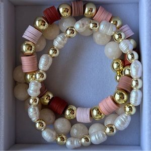 Neutral Tones Bracelet Stack - 7” RTS